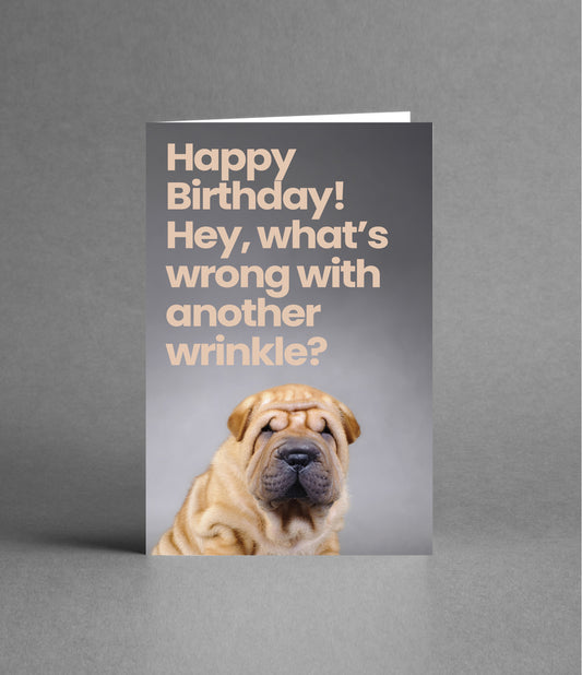 Happy Birthday. What's wrong with another wrinkle?