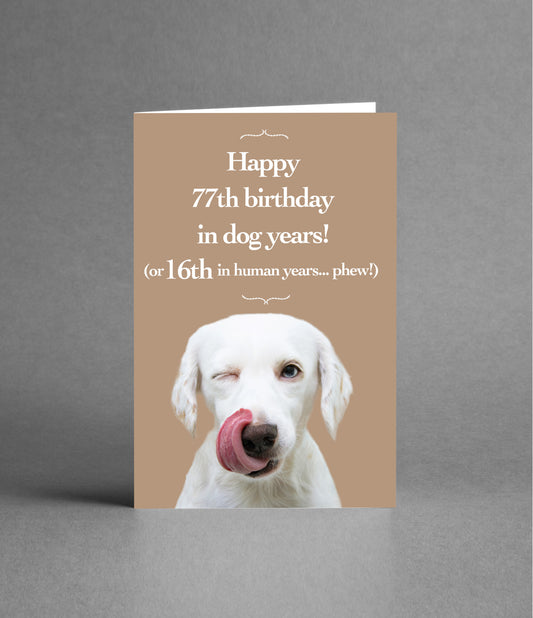 Happy 16th Birthday in Dog Years
