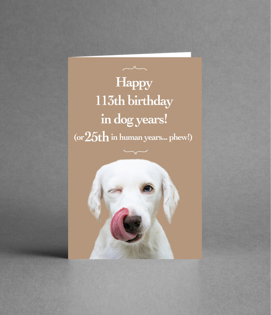 Happy 25th Birthday in Dog Years