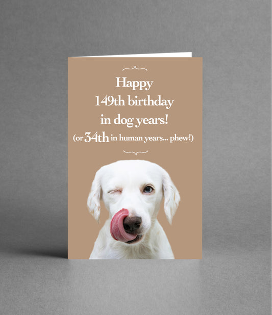 Happy 34th Birthday in Dog Years